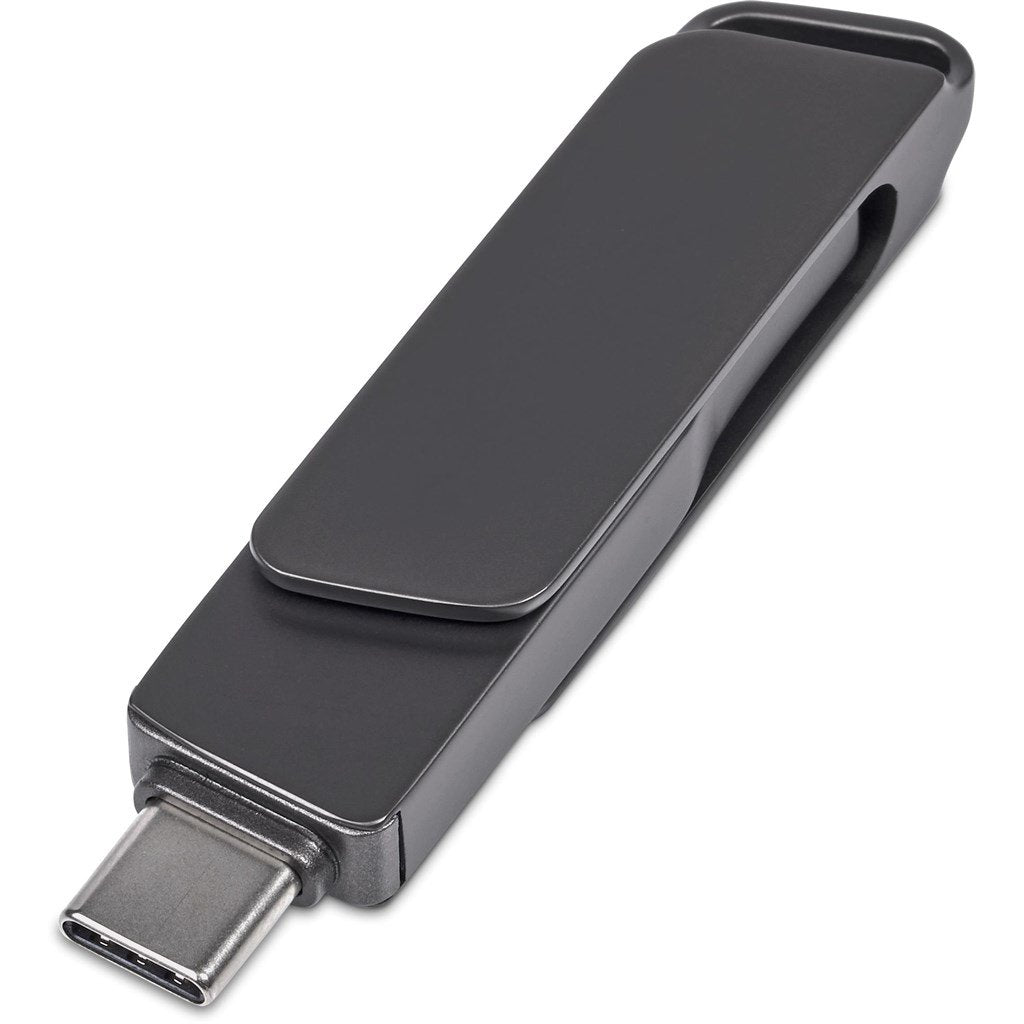 Atraxia Dual Flash Drive – 64GB / Gun Metal / GM