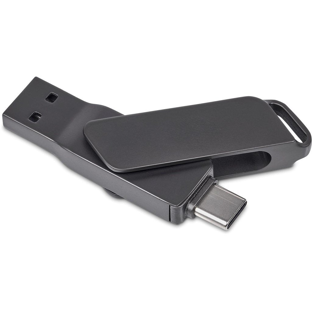 Atraxia Dual Flash Drive – 64GB / Gun Metal / GM