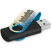Axis Gyro Black Flash Drive - 16GB / CYAN - Drives,Flash Drives