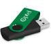 Axis Gyro Black Flash Drive - 16GB / GREEN - Drives,Flash Drives