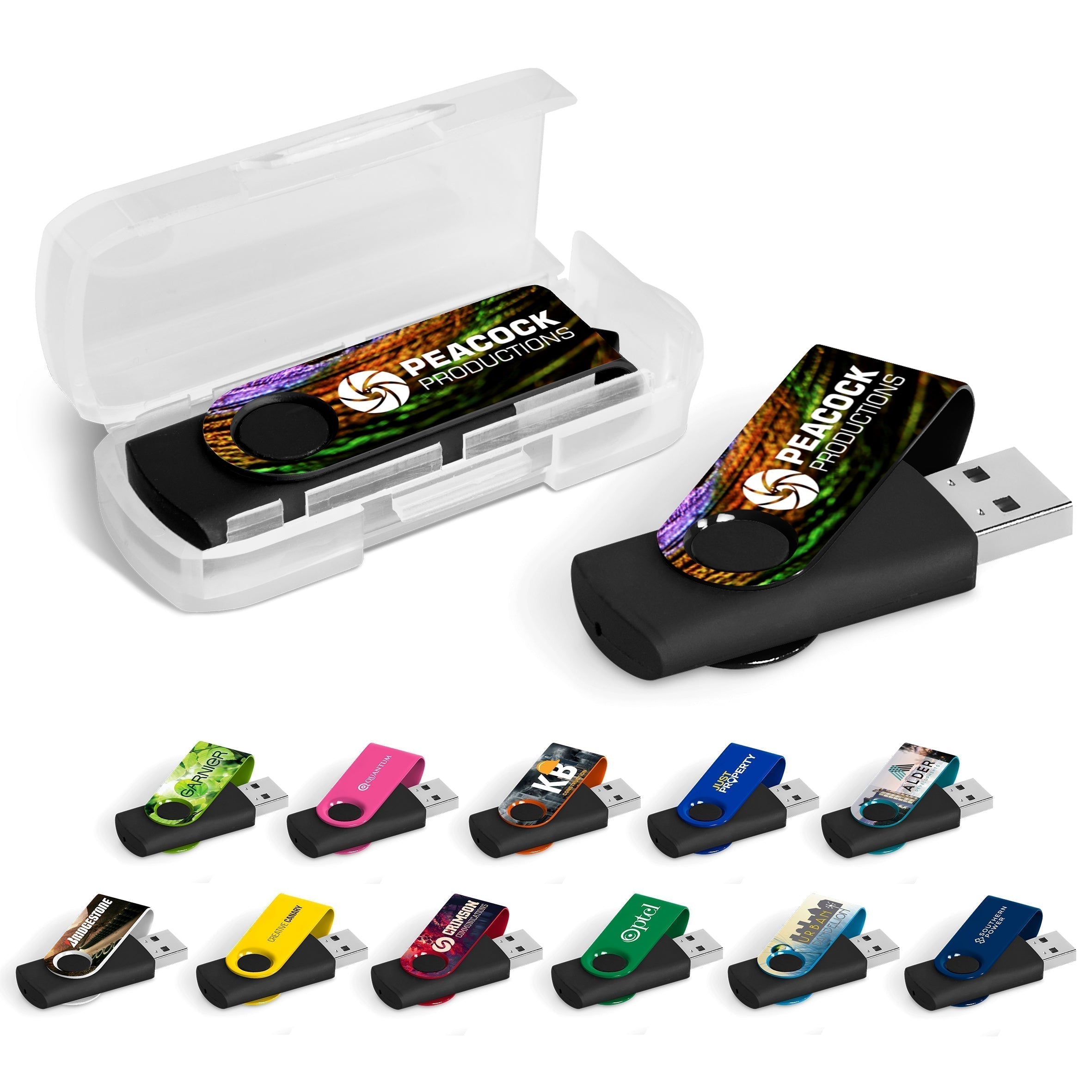 Axis Gyro Black Memory Stick - 32GB / Silver / S