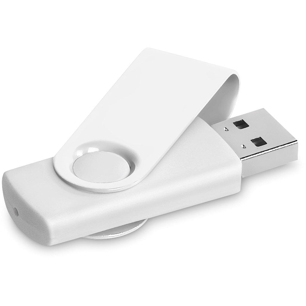 Axis Gyro White Flash Drive - 8GB - Drives,Flash Drives