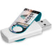 Axis Gyro White Flash Drive - 8GB / TURQUOISE - Drives,Flash Drives