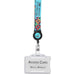 Badge Reel Double-Sided Satin Lanyard BLACK - Lanyards,Lanyards,Custom Lanyards Wrist Straps and Keyholders,Custom Keyholders
