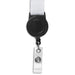 Badge Reel Double-Sided Satin Lanyard BLACK - Lanyards,Lanyards,Custom Lanyards Wrist Straps and Keyholders,Custom Keyholders