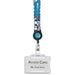 Badge Reel Single-Sided Satin Lanyard BLACK - Lanyards,Lanyards,Custom Lanyards Wrist Straps and Keyholders,Custom Keyholders