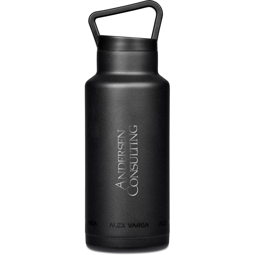 Barbella Stainless Steel Vacuum Water Bottle - 1 Litre Black / BL