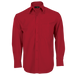 Basic Poly-Cotton Lounge Long-Sleeve Shirt Red / MED / Regular - Shirts & Tops