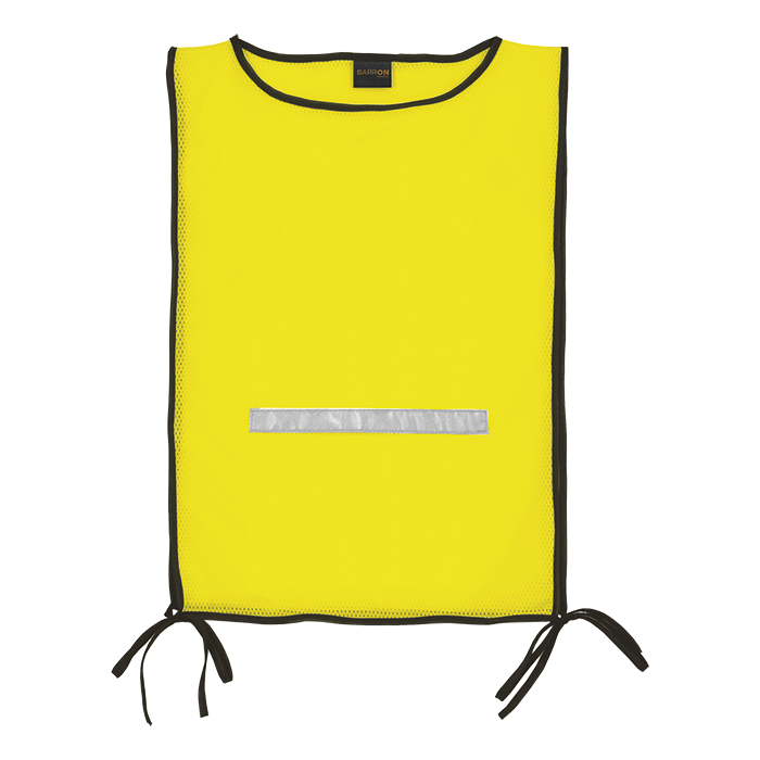 Basic Safety Bib Yellow / STD / Regular - High Visibility