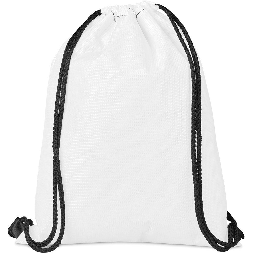 Custom Bellville Recycled PET Drawstring Bag BLACK - Bags and Backpacks,Custom Backpacks