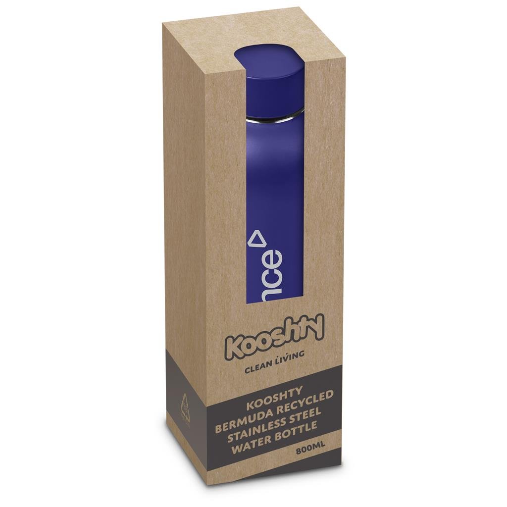 Bermuda Recycled Stainless Steel Water Bottle – 800ml - Bottles,Drinkware,Recycled Drinkware,Full-Wrap UV Bottles