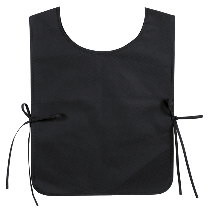 BH0148 - Non Woven Bib Black / Snr / Last Buy - Apron