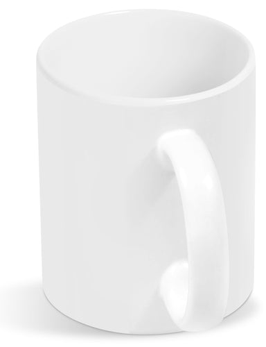 Blank Canvas Sublimation Ceramic Mug - 330ml Solid White / SW