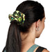 Custom Botanic Polyester Hair Scrunchie BLACK - Personal Care and Pamper Gifts,Custom Gifts