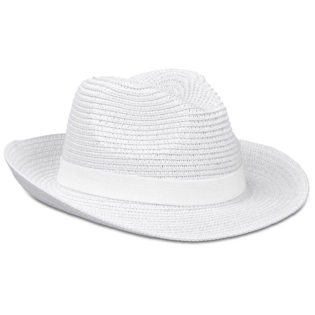 Bruno Fedora Hat WHITE - Hats
