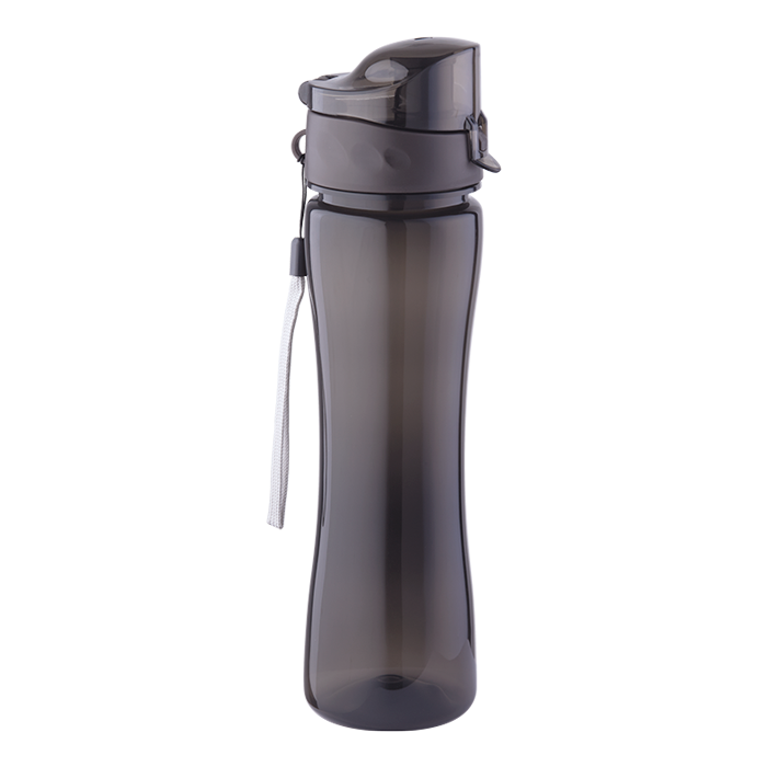 BW0069 - 500ml Colourful Flip Top Water Bottle Smoke / STD /