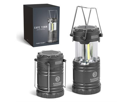 Swiss Cougar Cape Town Lantern & Power Bank-Gun Metal-GM