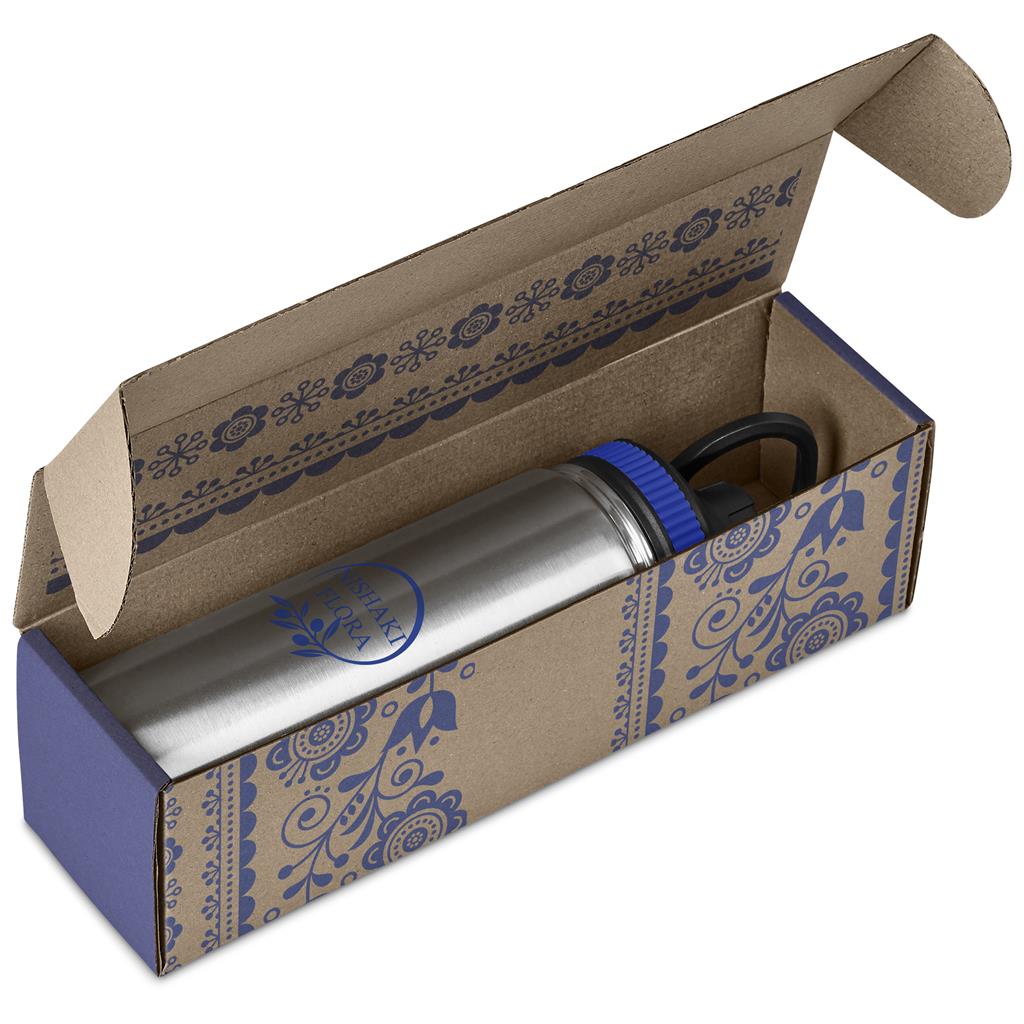 Cardozo Bottle in Bianca Custom Gift Box BLUE - Bottles Flasks And Tall Tumblers In Boxes,Custom Packaging