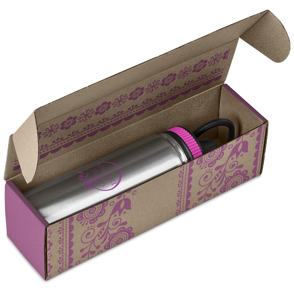 Cardozo Bottle in Bianca Custom Gift Box PINK - Bottles Flasks And Tall Tumblers In Boxes,Custom Packaging