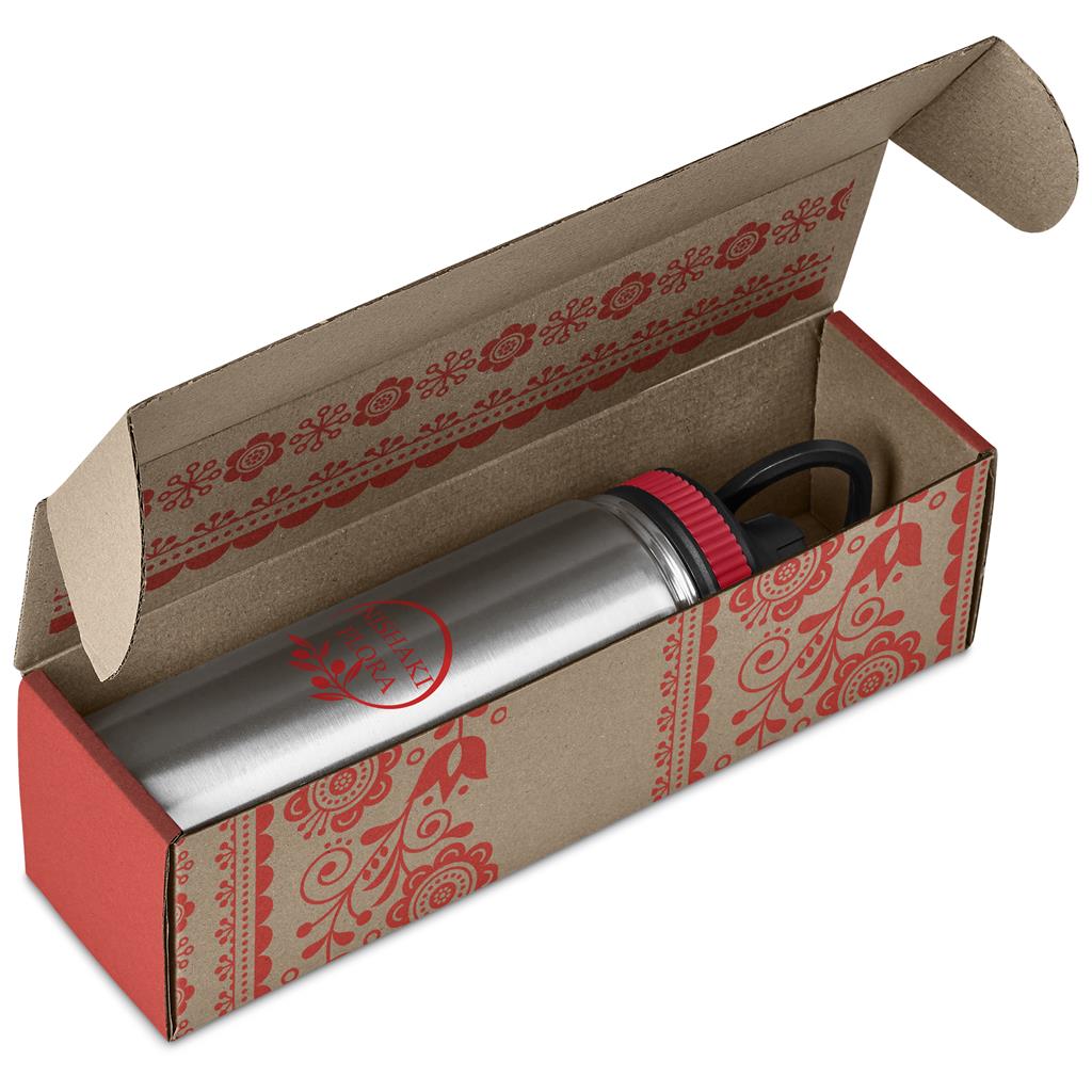 Cardozo Bottle in Bianca Custom Gift Box RED - Bottles Flasks And Tall Tumblers In Boxes,Custom Packaging