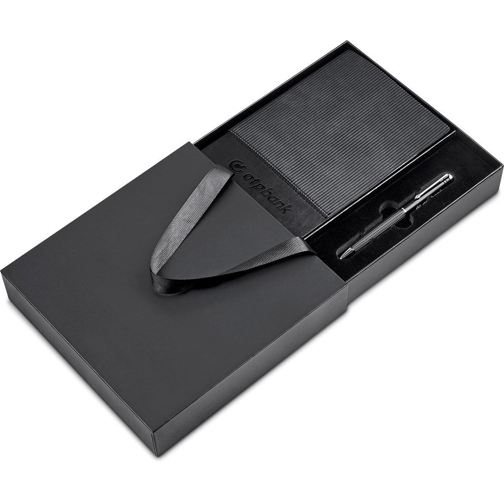 Carralis Notebook & Pen Set BLACK - Sets,Alex Varga Premium Gift Sets,Notebook Sets