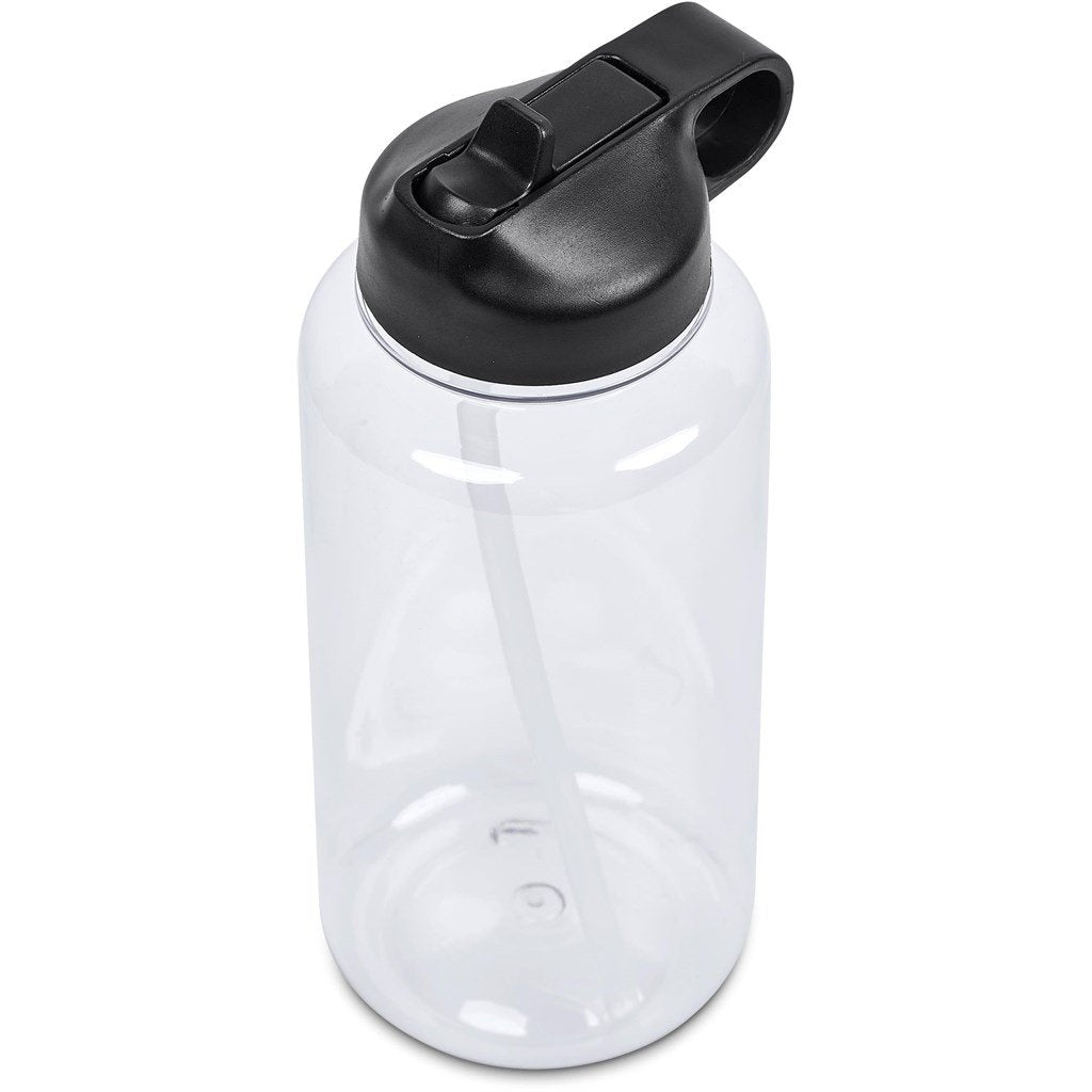 Castro Recycled PET Water Bottle – 1Litre BLACK - Bottles,Recycled Products,Recycled Drinkware,Drinkware