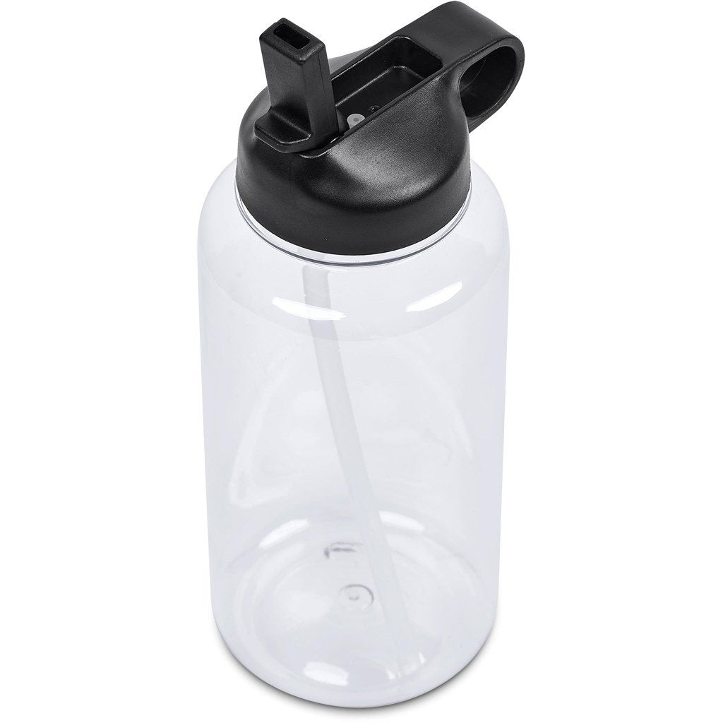 Castro Recycled PET Water Bottle – 1Litre BLACK - Bottles,Recycled Products,Recycled Drinkware,Drinkware