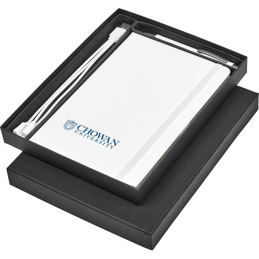 Chaney Gift Set SOLID WHITE - Combo Sets,Notebook Sets