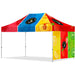 Coated Steel Sublimated Gazebo 4.5m x 3m - 1 Short Full-Wall Skin - Gazebos