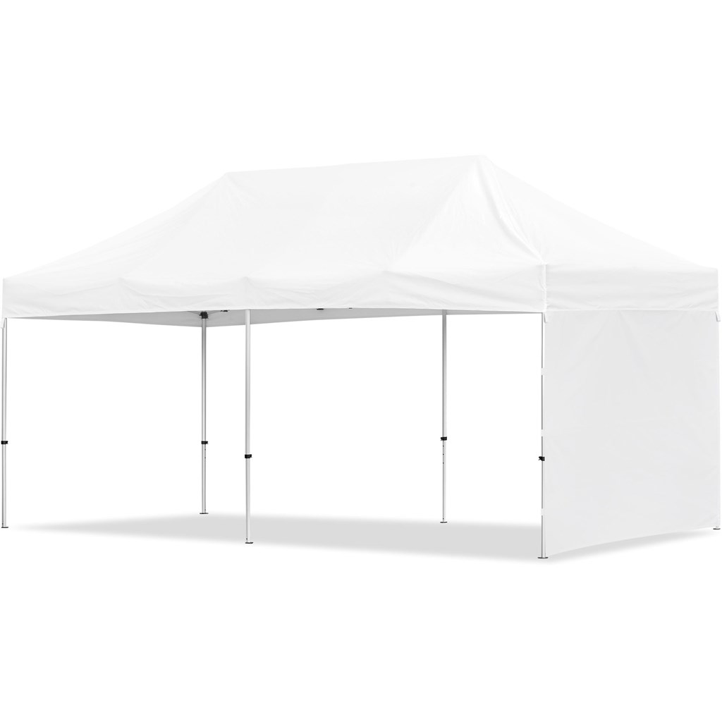 Coated Steel Sublimated Gazebo 6m x 3m - 1 Short Full-Wall Skin - Gazebos