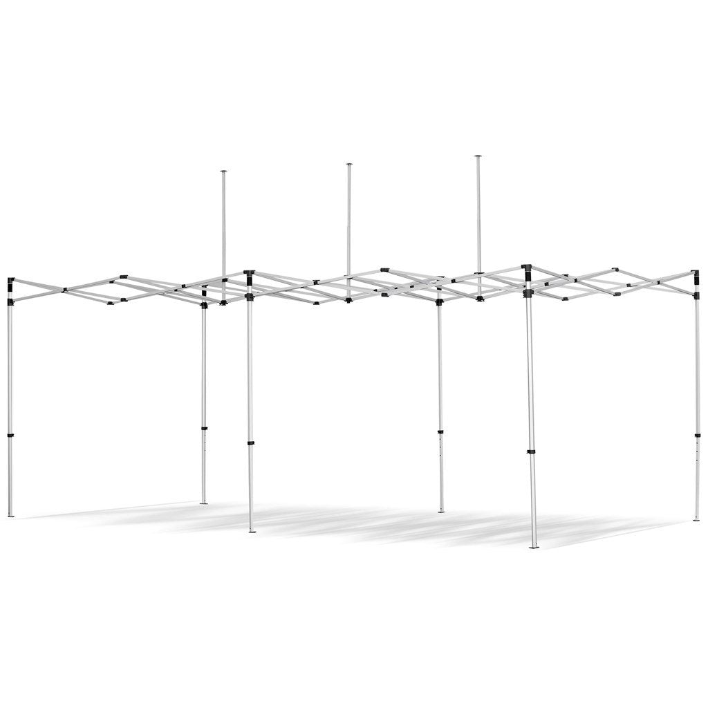 Coated Steel Sublimated Gazebo 6m x 3m - 1 Short Half-Wall Skin - Long Full Wall - Gazebos