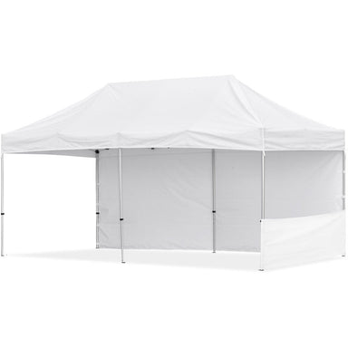 Coated Steel Sublimated Gazebo 6m x 3m - 1 Short Half-Wall Skin - Long Full Wall - Gazebos