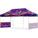 Coated Steel Sublimated Gazebo 6m x 3m - 2 Short Half-Wall Skins - Gazebos