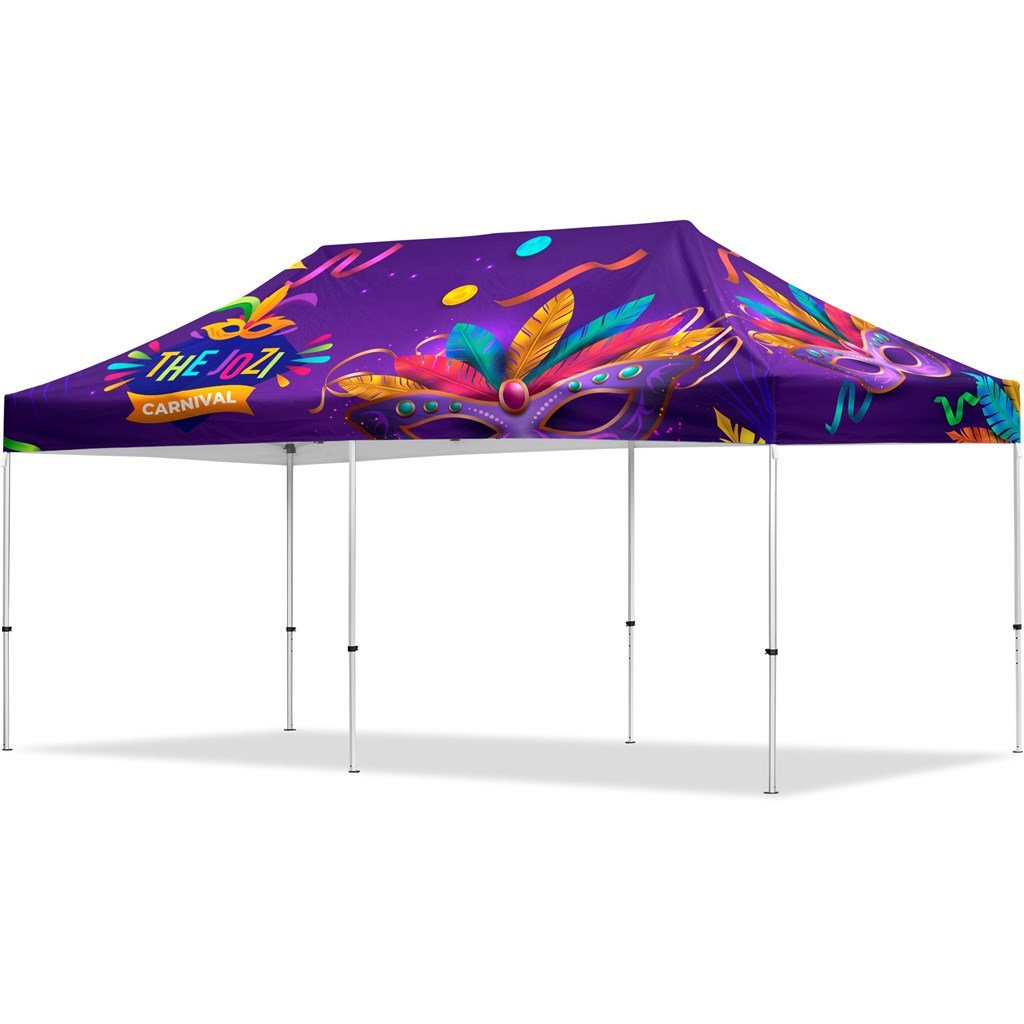 Coated Steel Sublimated Gazebo 6m x 3m - Gazebos