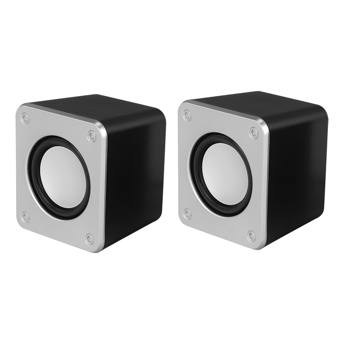 Compact Desktop Speakers Silver / STD / Last Buy - Technology