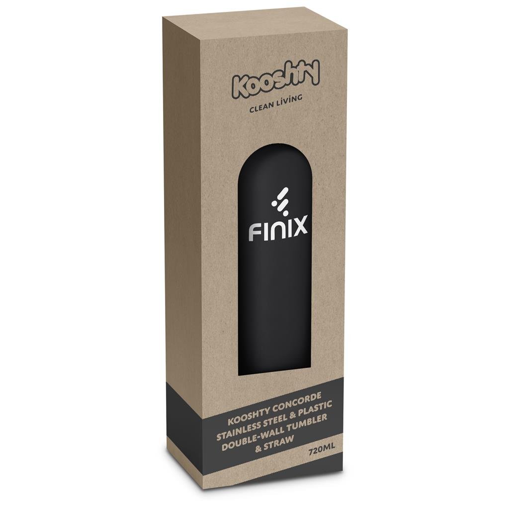 Concorde Stainless Steel & Plastic Double-Wall Tumbler Straw - 720ml - Travel Mugs and Tumblers,Ideas for Summer,Drinkware