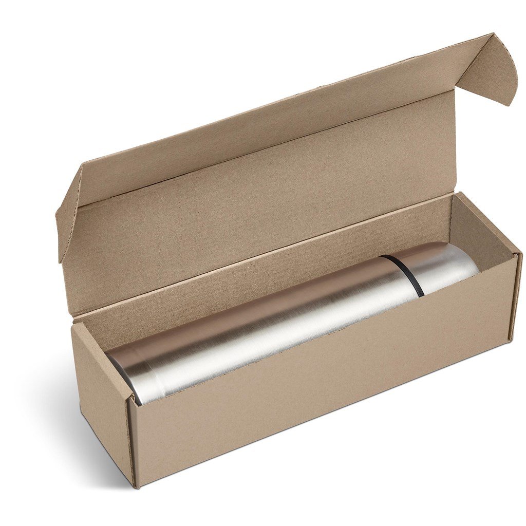 Consulate Flask in Bianca Custom Gift Box Silver / S