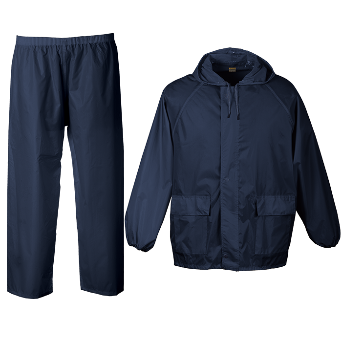 Contract Rain Suit  Navy / SML / Regular - Protective