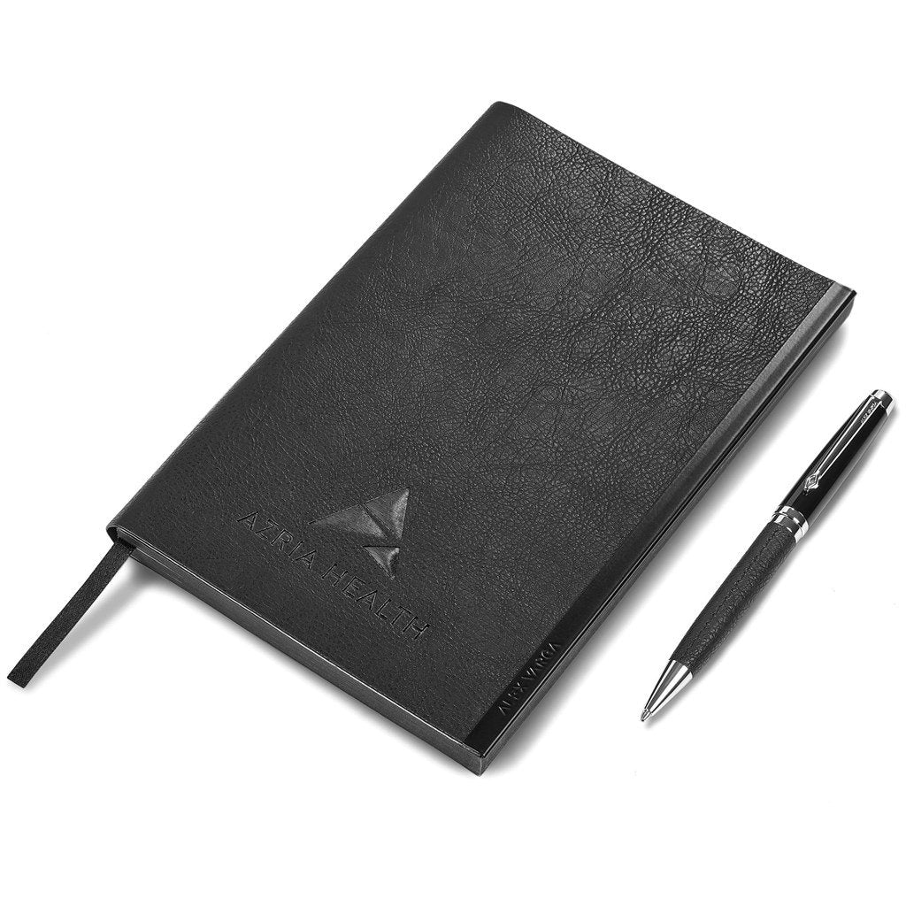 Corinthia Soft Cover Notebook & Pen Set Black / BL - Notebooks Notepads