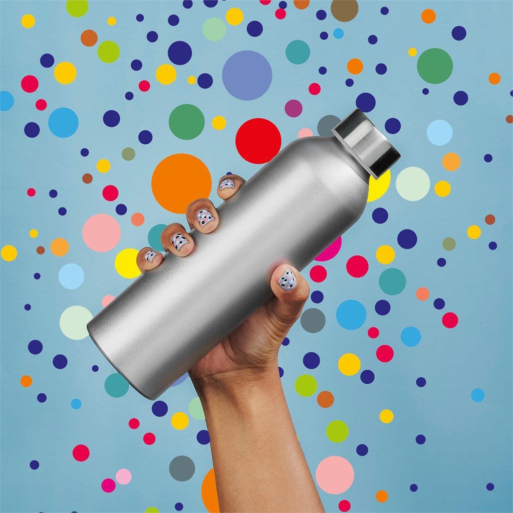 Cosmo Recycled Aluminium Water Bottle - 650ml - Bottles,Drinkware,Recycled Drinkware,Full-Wrap UV Bottles
