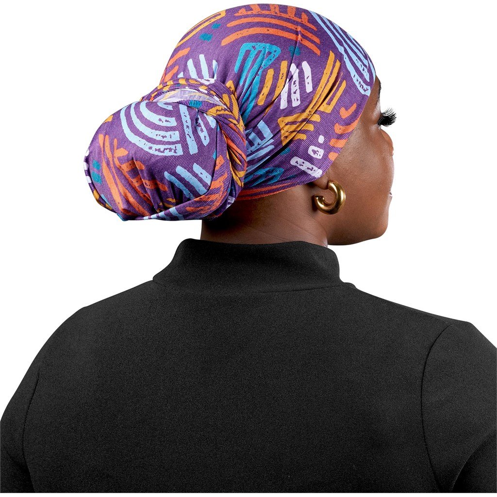 Custom Crown Polyester Head Wrap BLACK - Personal Care and Pamper Gifts,Custom Gifts