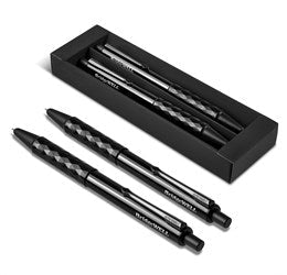 Alex Varga Cyrion Ball Pen & Pencil Set-Pen & Pencil Sets-Black-BL