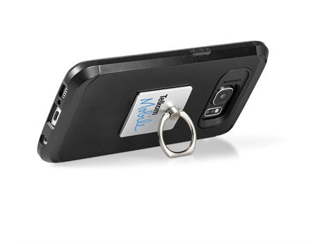 Digit Ring Grip & Stand-Silver-S