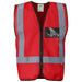 Direction En4 Hi-Viz Reflective Full Zip Vest-5XL-Red-R