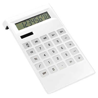Dual Powered Calculator White / STD / Last Buy - Office Accessories