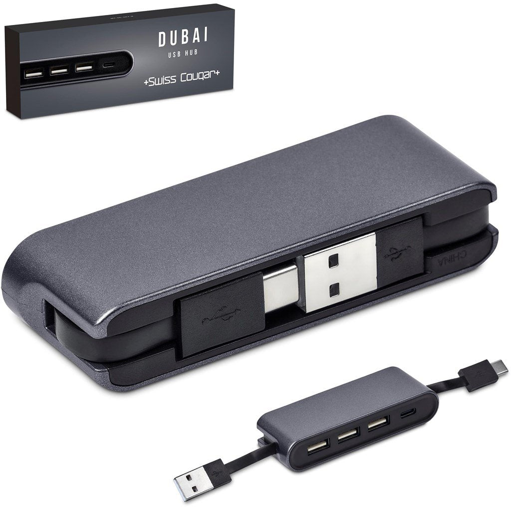 Dubai USB Hub - Gun Metal GUN METAL - Hubs,Technology