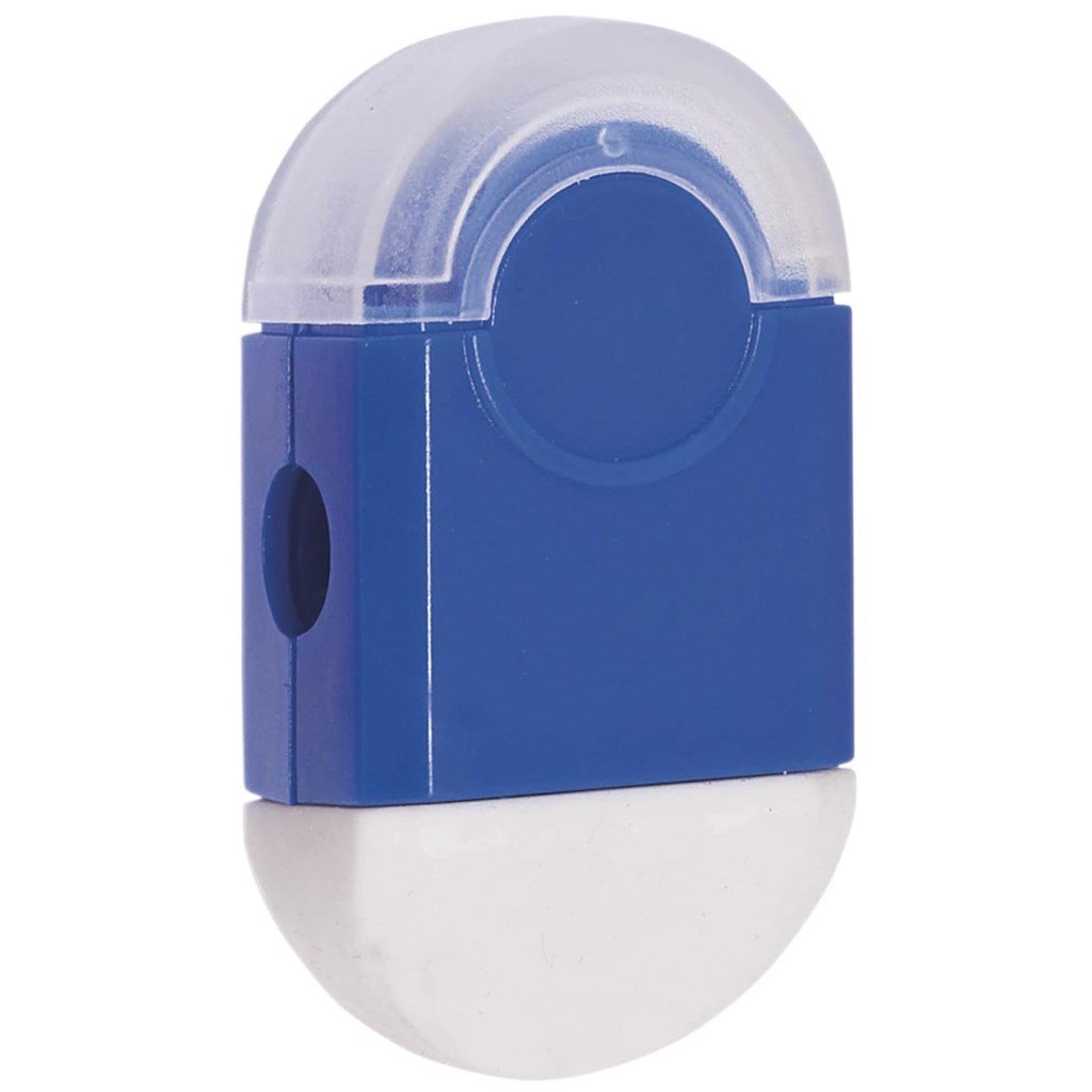Duo Eraser & Sharpener - Solid White