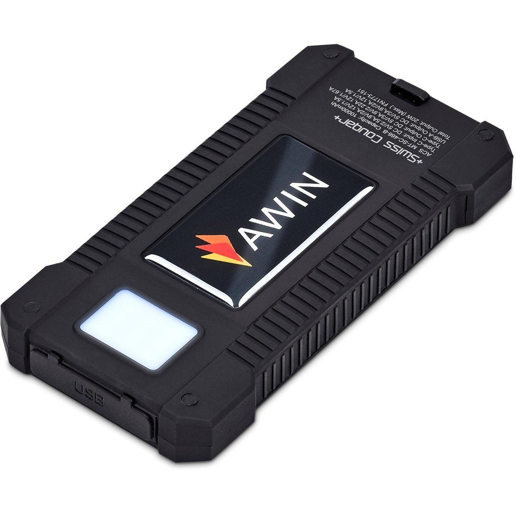 Durban Fast Charge 20W Solar Power Bank -10000mAh BLACK - Banks,Ideas for Loadshedding,Technology