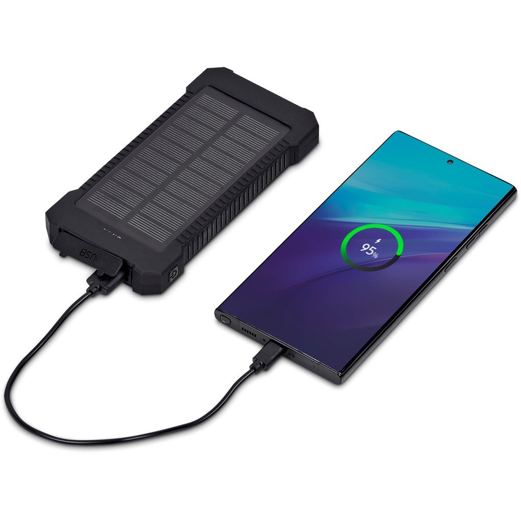 Durban Fast Charge 20W Solar Power Bank -10000mAh BLACK - Banks,Ideas for Loadshedding,Technology