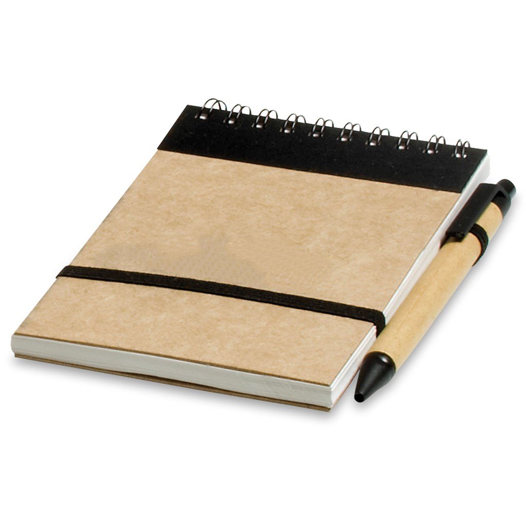 Eco-Logical A6 Notebook & Pen Black / BL